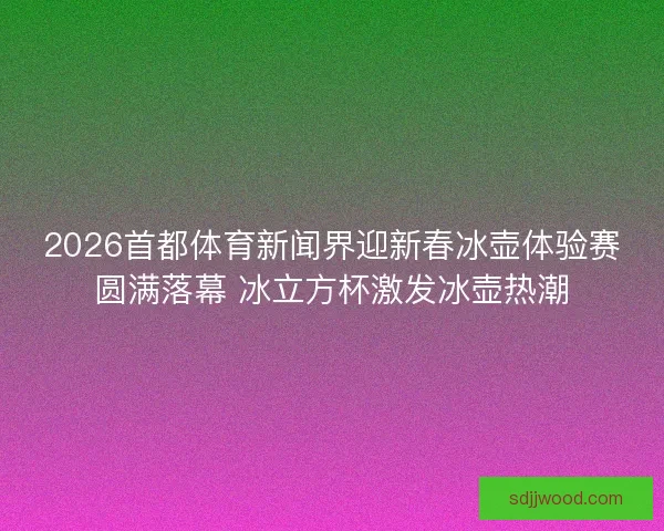 2026首都体育新闻界迎新春冰壶体验赛圆满落幕 冰立方杯激发冰壶热潮